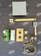 Душевая система встроенная с термостатом Timo Petruma SX-5059/17SM золото матовое 500_191_2835554